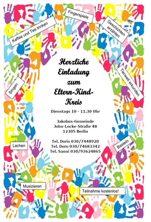 Eltern-Kind-Kreis dienstags 10 - 11:30 Uhr